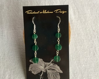 Green Aventurine Drop Earrings