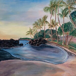 Launiupoko print on stretched canvas
