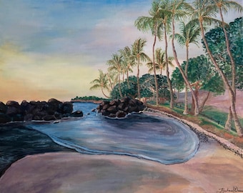 Launiupoko print on stretched canvas