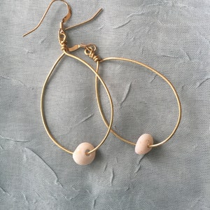 Puka Muschel Gold Creolen