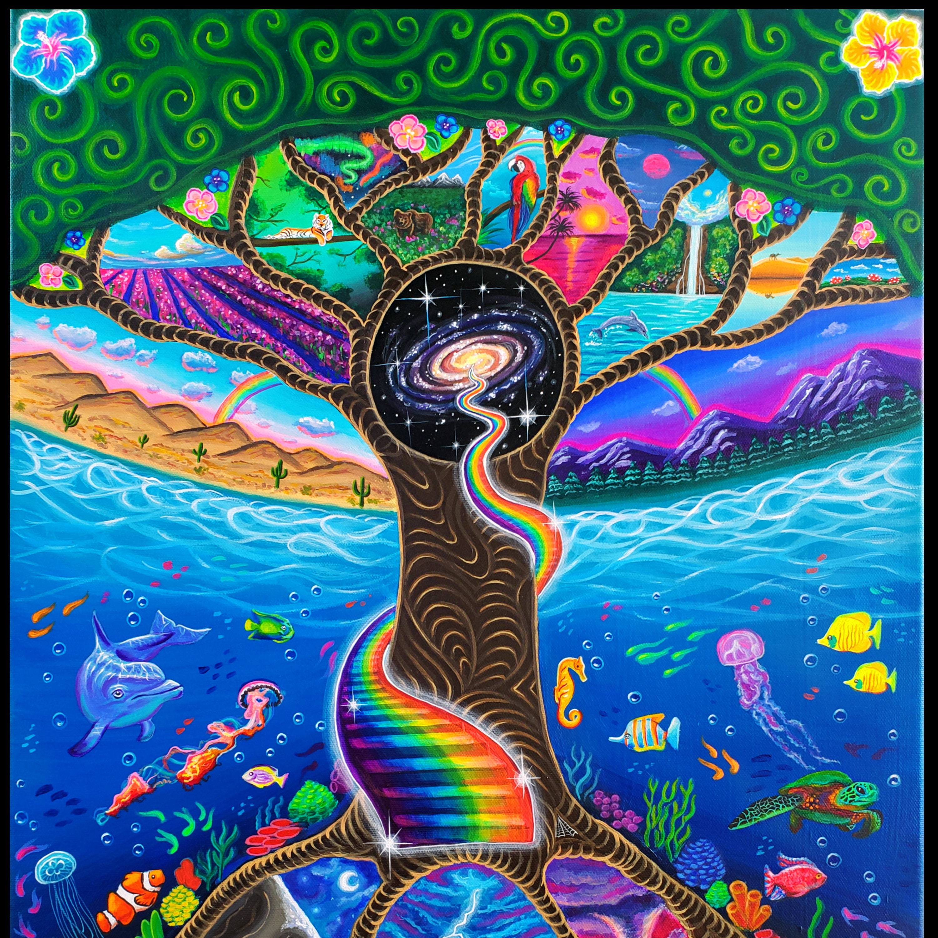 Psychedelic murals sale