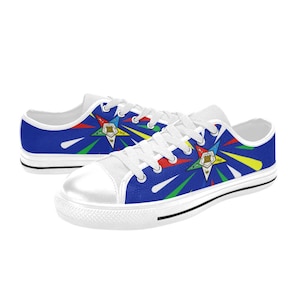 Eastern Star | OES | Blue Starburst Sneakers