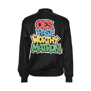 Order of Eastern Star | Past Worthy Matron Jacket | OES Bomber Jacket
