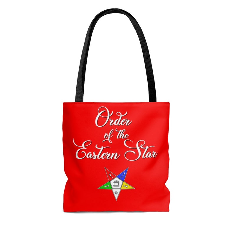 Red Order of Eastern Star  Eastern Star  OES Tote Bag