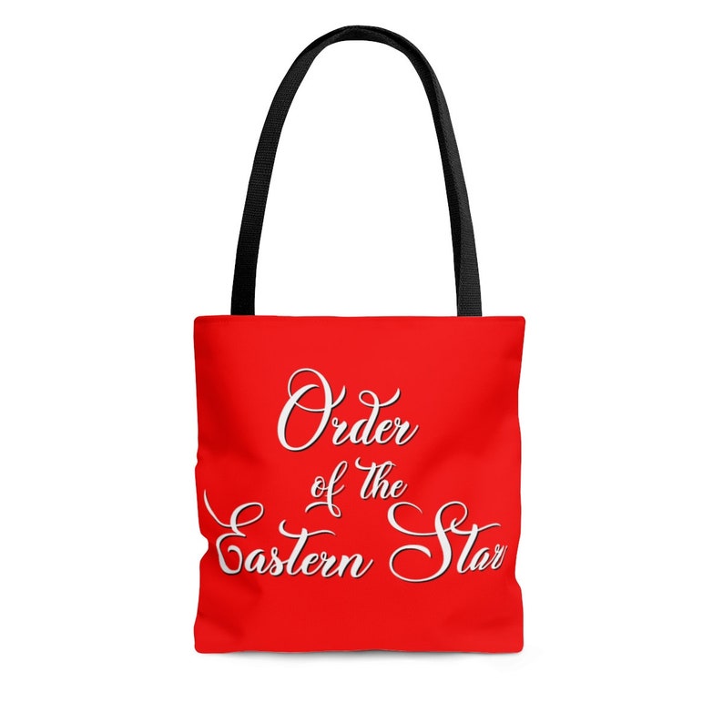 Red Order of Eastern Star Eastern Star OES Tote Bag