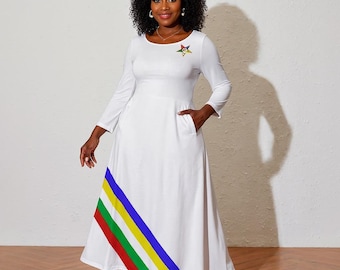 Limited Edition Oes Order of Eastern Star Logo Dress (go UP 1 SIZES From  Your Size) - Etsy
