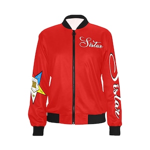 Order of Eastern Star // OES // Eastern Star // Eastern Star Clothing // OES // Sistar 2 OES Bomber Jacket - Red