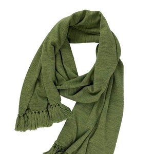 Rejina Scarf // Merino Wool Fringe Scarf image 1