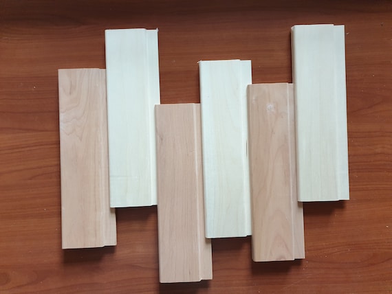 unfinished rectangular wood blocks
