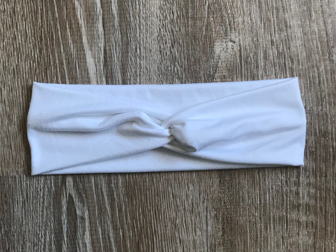 Knotted White Women’s Headband / White Headband / Comfortable White ...