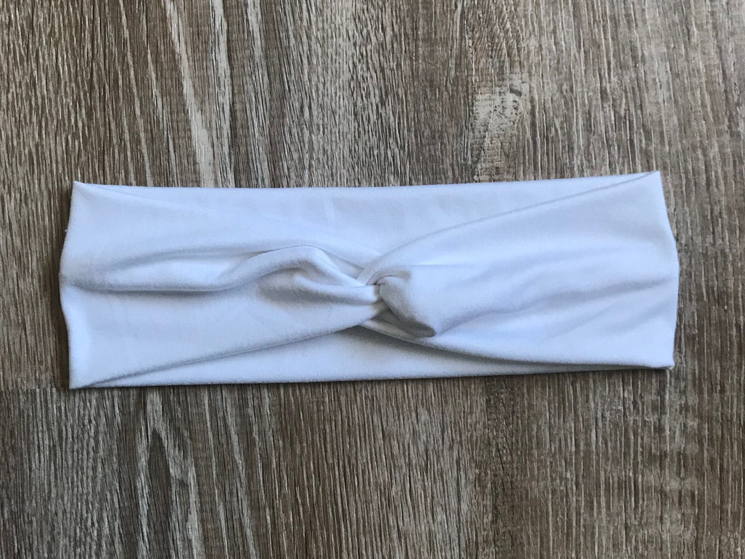 Knotted White Womens Headband / White Headband / Comfortable - Etsy