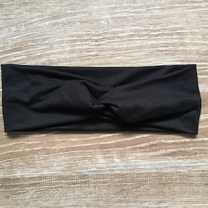 Black Knotted Women’s Headband / Black Headband / Headband for Women / Womens Hairband / Knotted Headband / Comfortable Black Headband