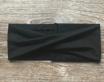 Black Twisted Women’s Headband / Black Headband / Headband for Women / Women’s Hairband / Twisted Headband / Comfortable Black Headband