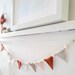 Mini Triangle Felt Bunting, Scandi Garland, Felt Flag Garland Scandi Nursery Decor, Choose Your Colours 