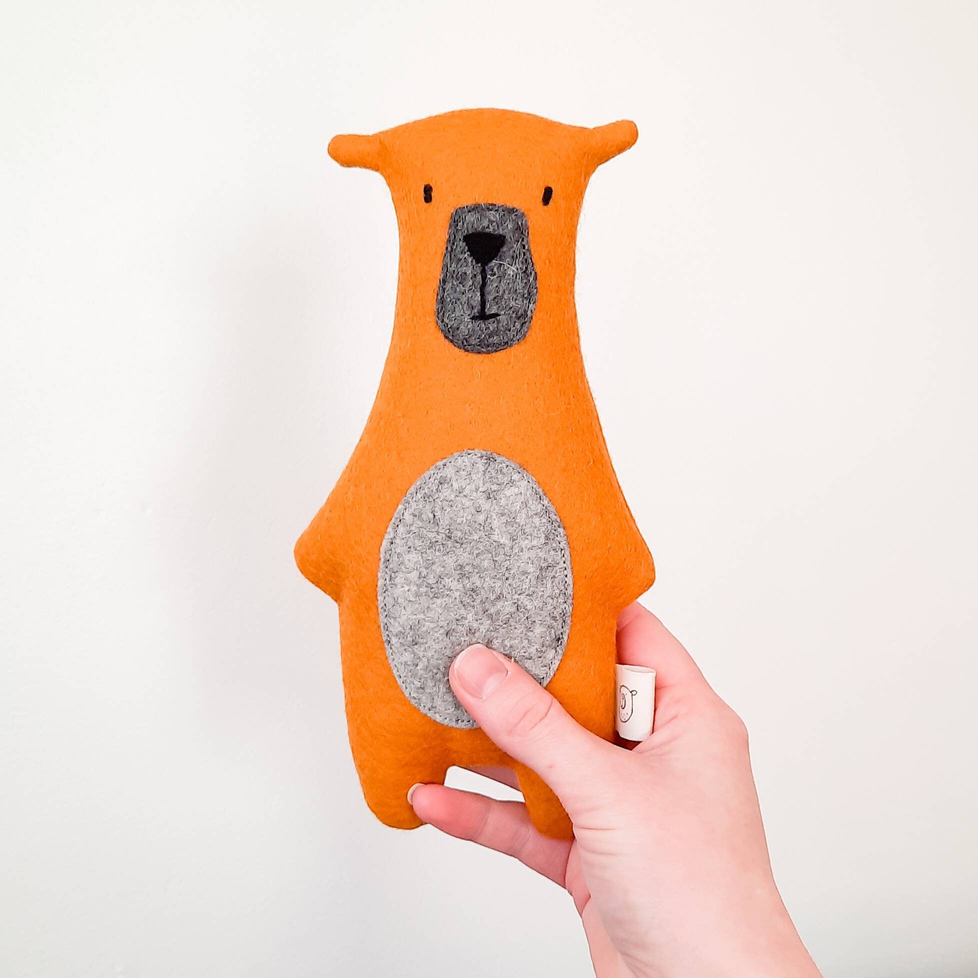 Barnaby Bear Felt Soft Toy Scandi Children's Toy Etsy UK