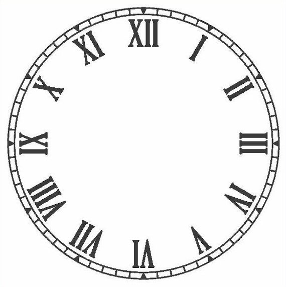 Clock Face 2 Dxf Svg Download Only Etsy