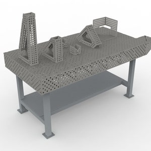 Welding Bench Table / Jig / Fixture 1750mm X 900mm – Plans / DXF/ NESTING/3D