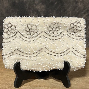 Vintage Evening Bag, Beaded Handmade Evening Bag Purse, Beaded Evening Clutch