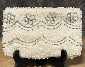 Vintage Evening Bag, Beaded Handmade Evening Bag Purse, Beaded Evening Clutch