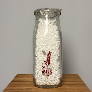 Vintage Dairyland Half Pint Milk Bottle, Dairlyland Milk Bottle, Vintage Dairy Farm Bottle, Iowa Dairy Farm