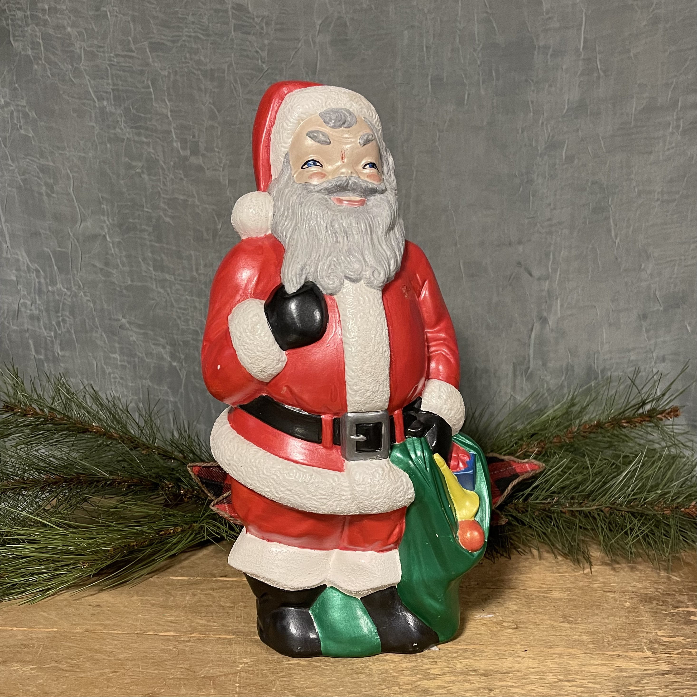 Vintage Ceramic Santa Claus, Hand Painted Santa Claus Figurine - Etsy