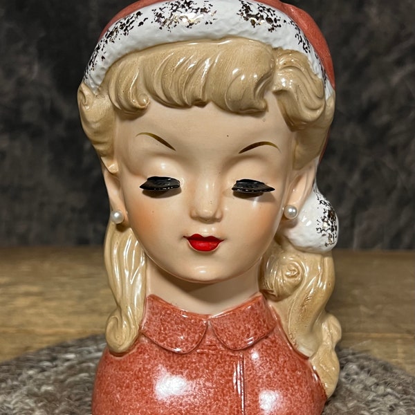 Christmas Head Vase Etsy