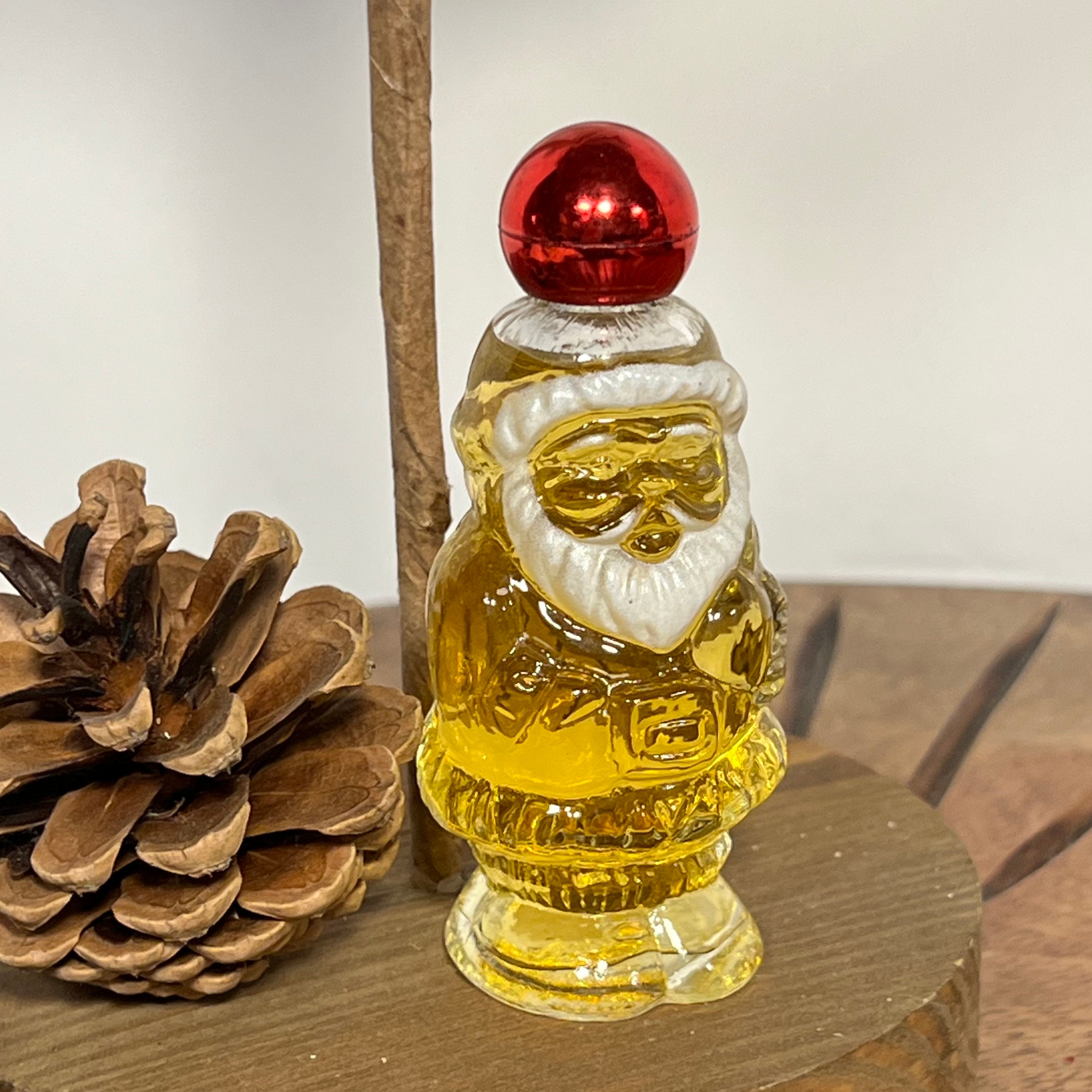 Vintage Glass Avon Santa Claus Perfume Bottle, Vintage