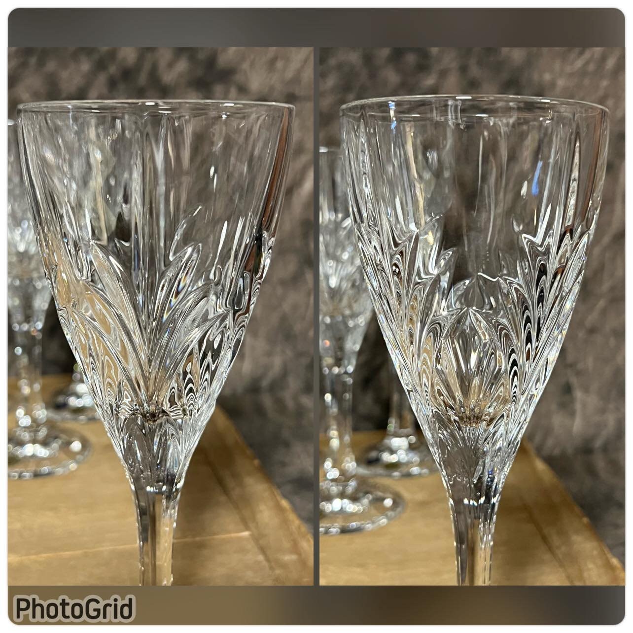 ㊗️オリンピック♥アンティーク、クリスタル燭台 Rare Bohemia Crystal Stemware, Bohemia Jihlavske Sklarny