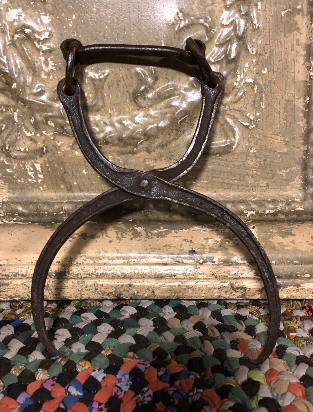 Antique Metal Ice Tongs With Handle Etsy