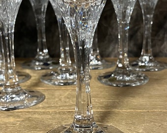 Rare Bohemia Crystal Stemware, Bohemia Jihlavske Sklarny