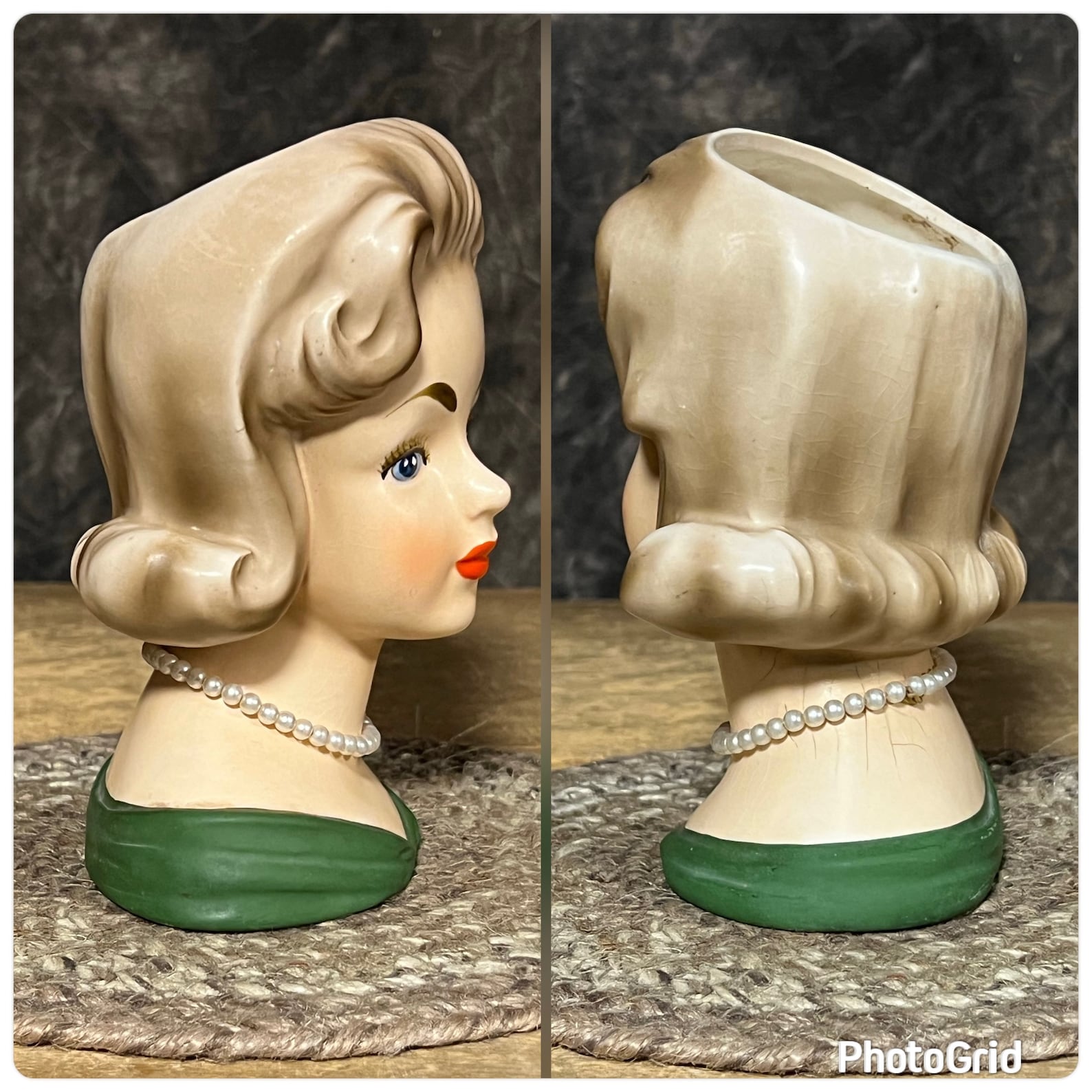 Relpo Lady Head Vase Vintage Relpo K1634 Head Vase Relpo Etsy