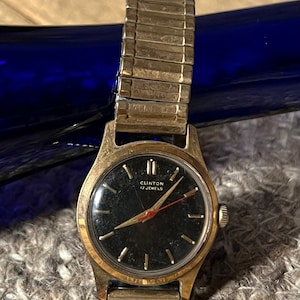 Vintage Men’s Clifton Gold Watch, 17 Jewel, Waterpfoof, Antimagnetic, Shock Protected, Vintage Mens Watch