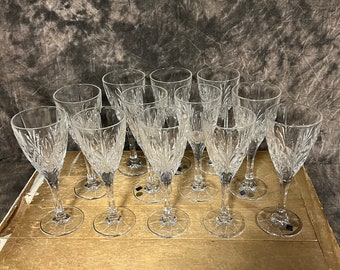 ㊗️オリンピック♥アンティーク、クリスタル燭台 Rare Bohemia Crystal Stemware, Bohemia Jihlavske Sklarny