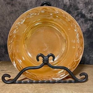 Vintage Fire King Peach Lusterware Laurel Pattern Serving Bowl