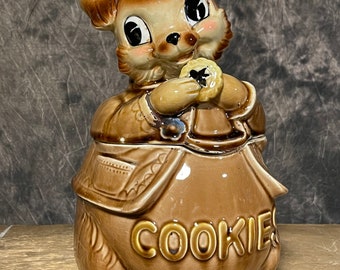 Vintage Bunny Rabbit Cookie Jar, Japan Royal Sealy Rabbit Cookie