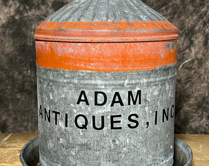 Vintage Galvanized Farm Barn Tool Rustic Metal Chicken Rabbit Turkey