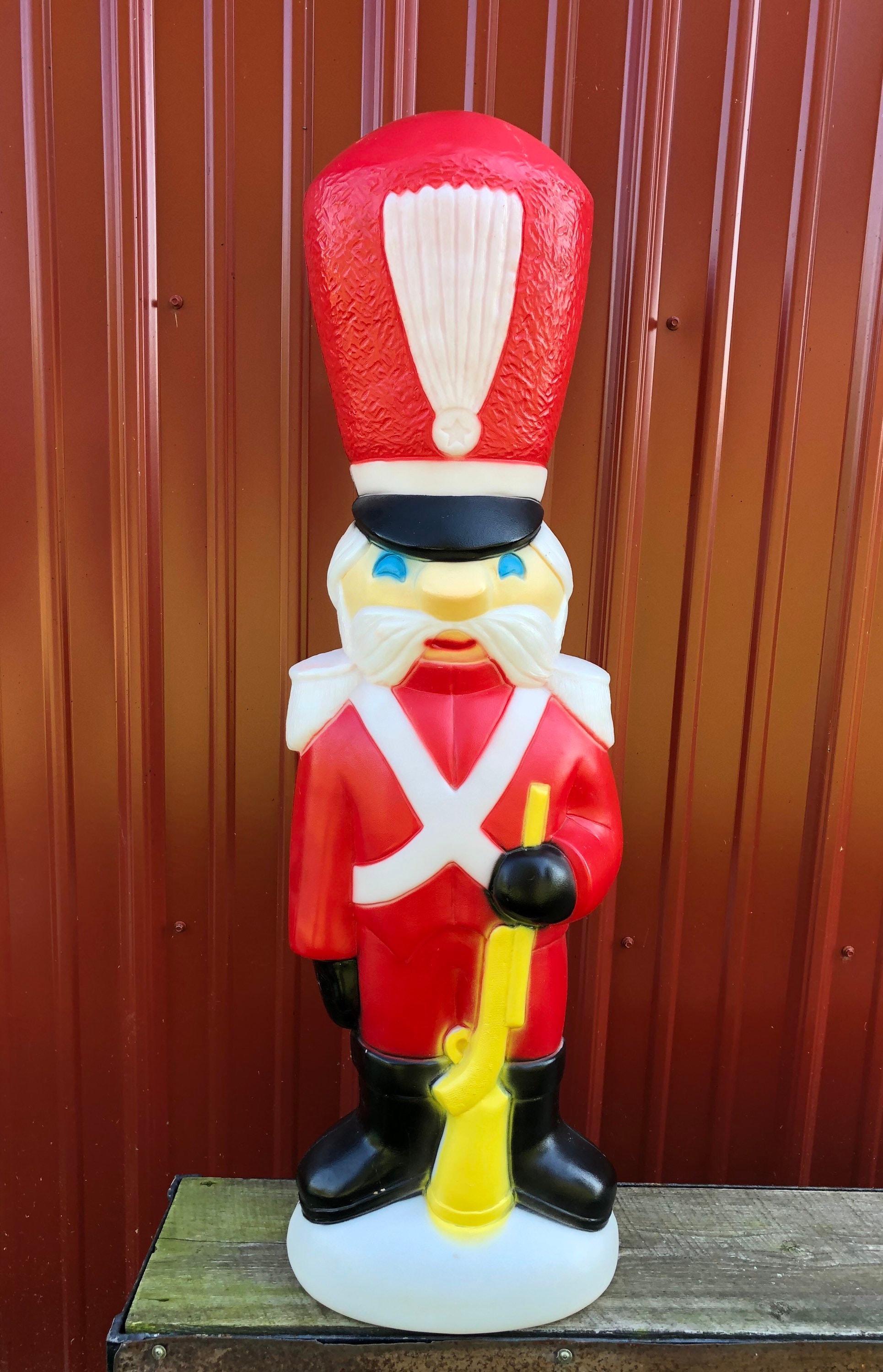 Rare Nutcracker Life size Blow Mold 6 Feet Tall.