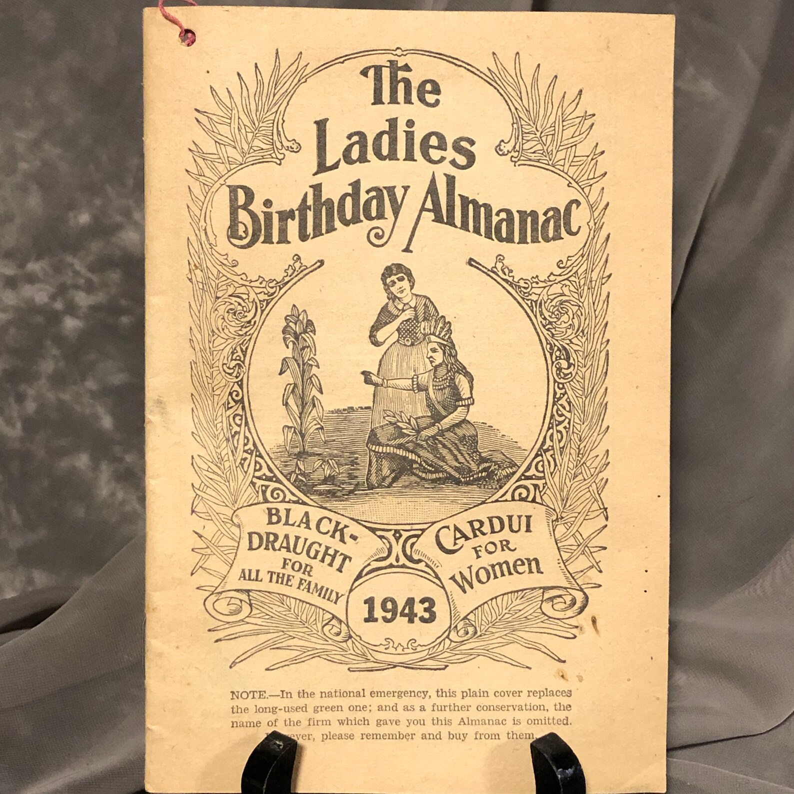 Vintage 1943 the Ladies Birthday Almanac Etsy