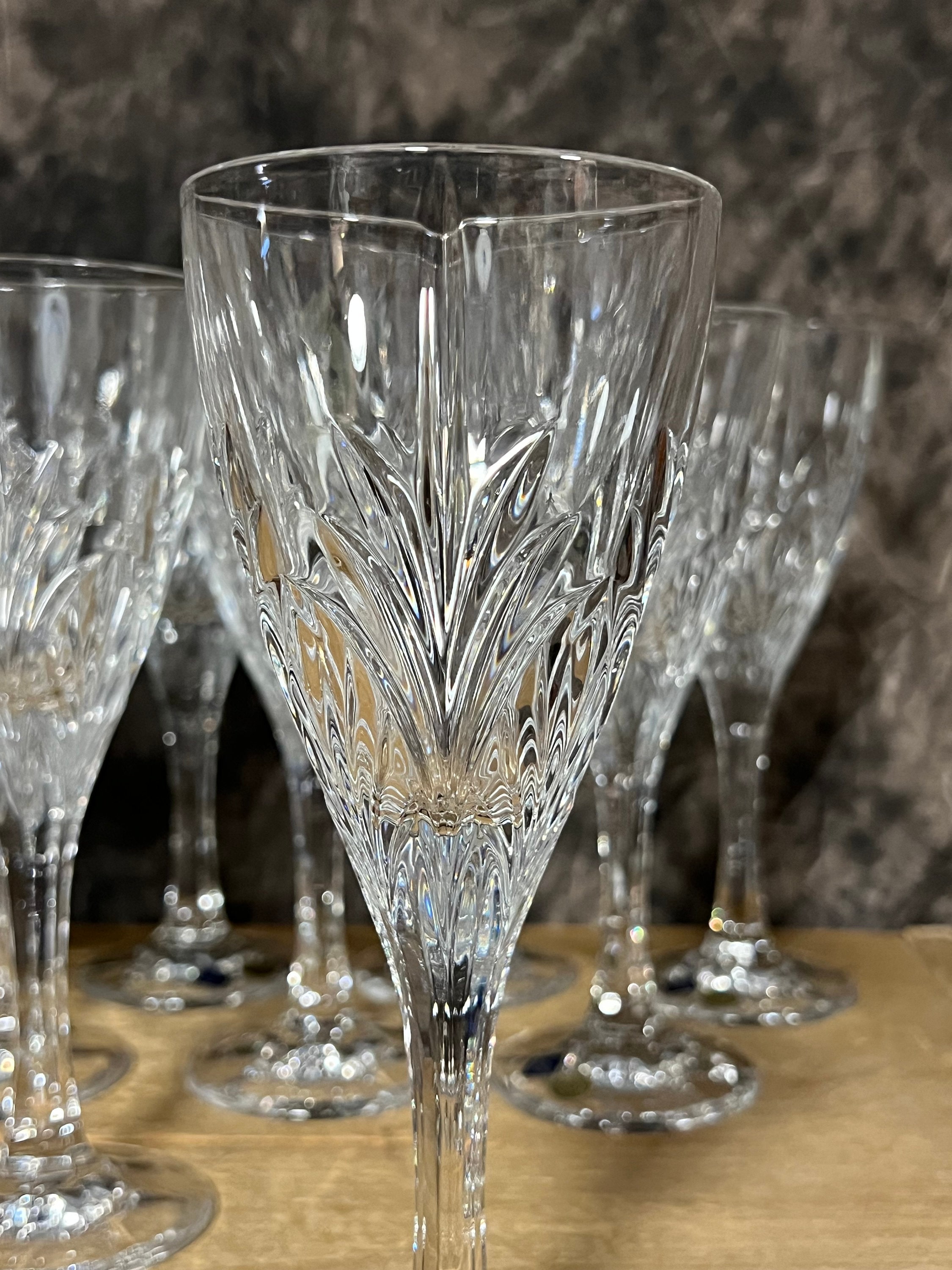 Rare Bohemia Crystal Stemware, Bohemia Jihlavske Sklarny