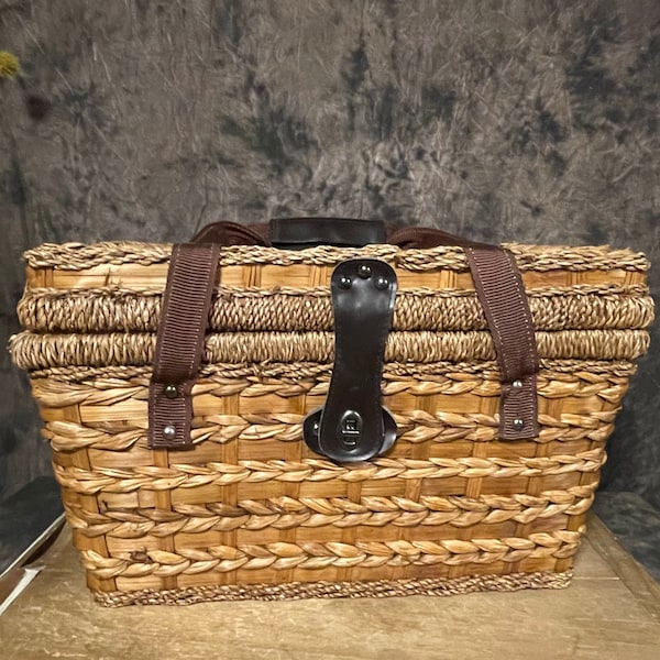 Wicker Picnic Basket Etsy