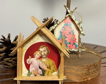Handmade Toothpick Nativity Christmas Ornaments - Etsy