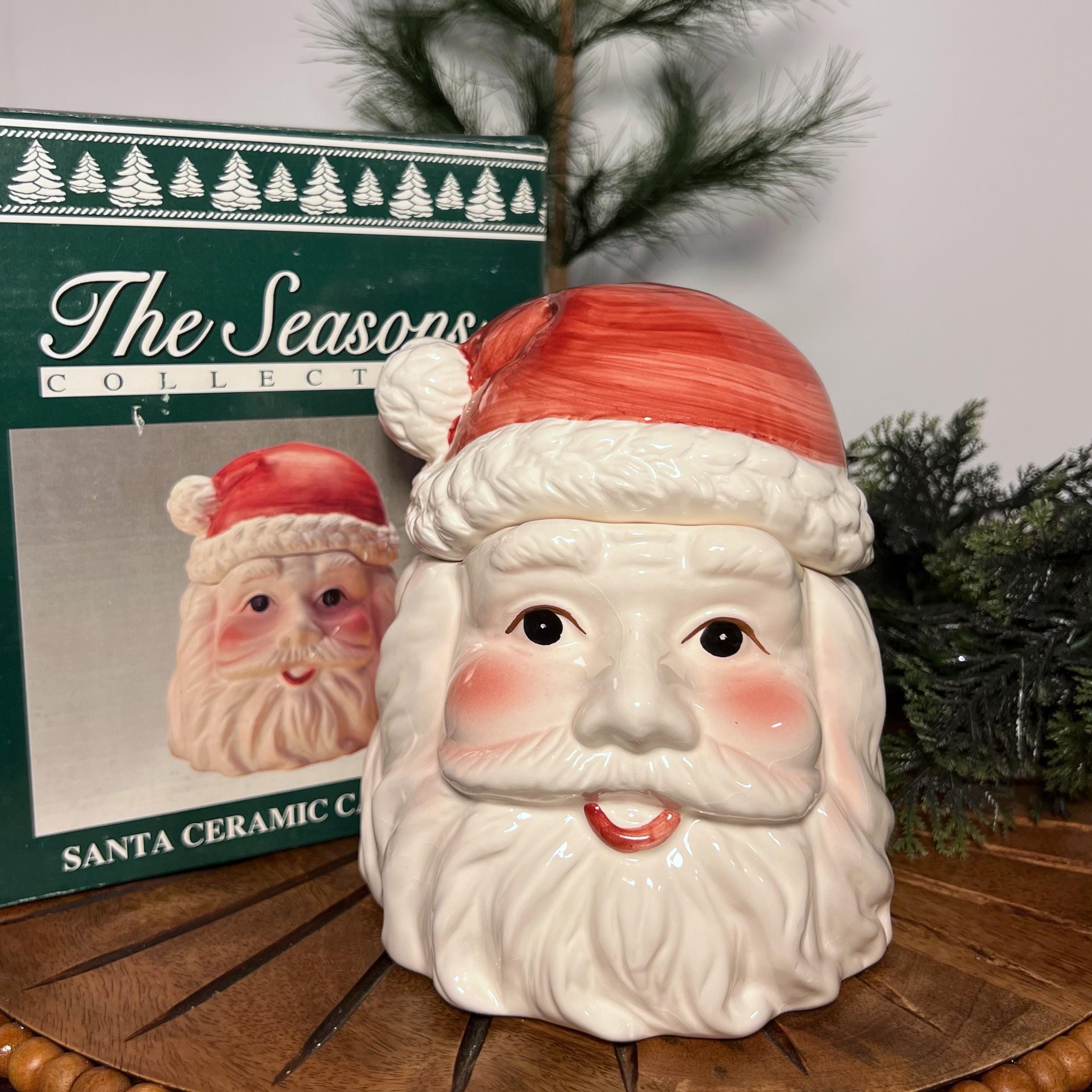 Vintage Santa Claus Candy Dish - Etsy