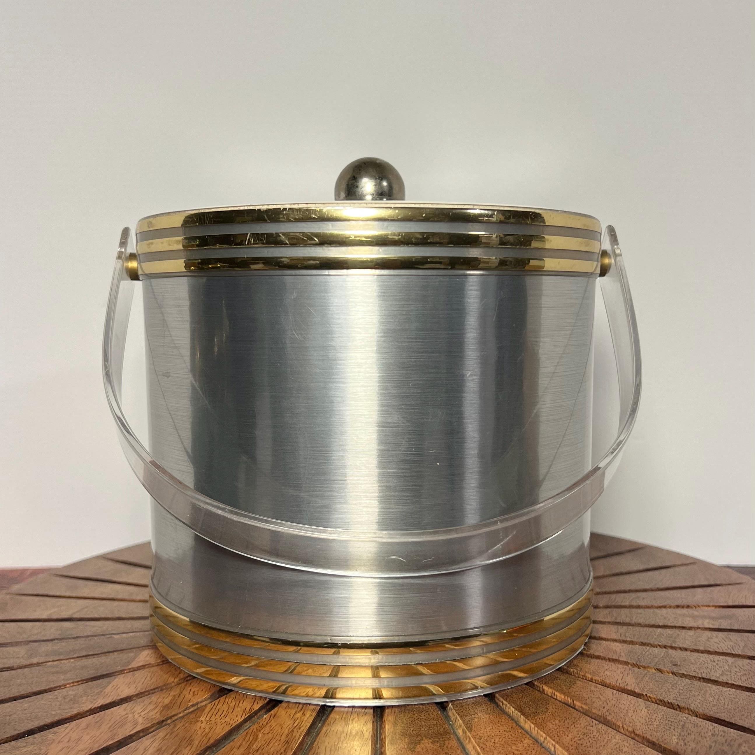 Retro MCM Shelton-ware Designs Ice Bucket With Handle, Vintage  display picture 1