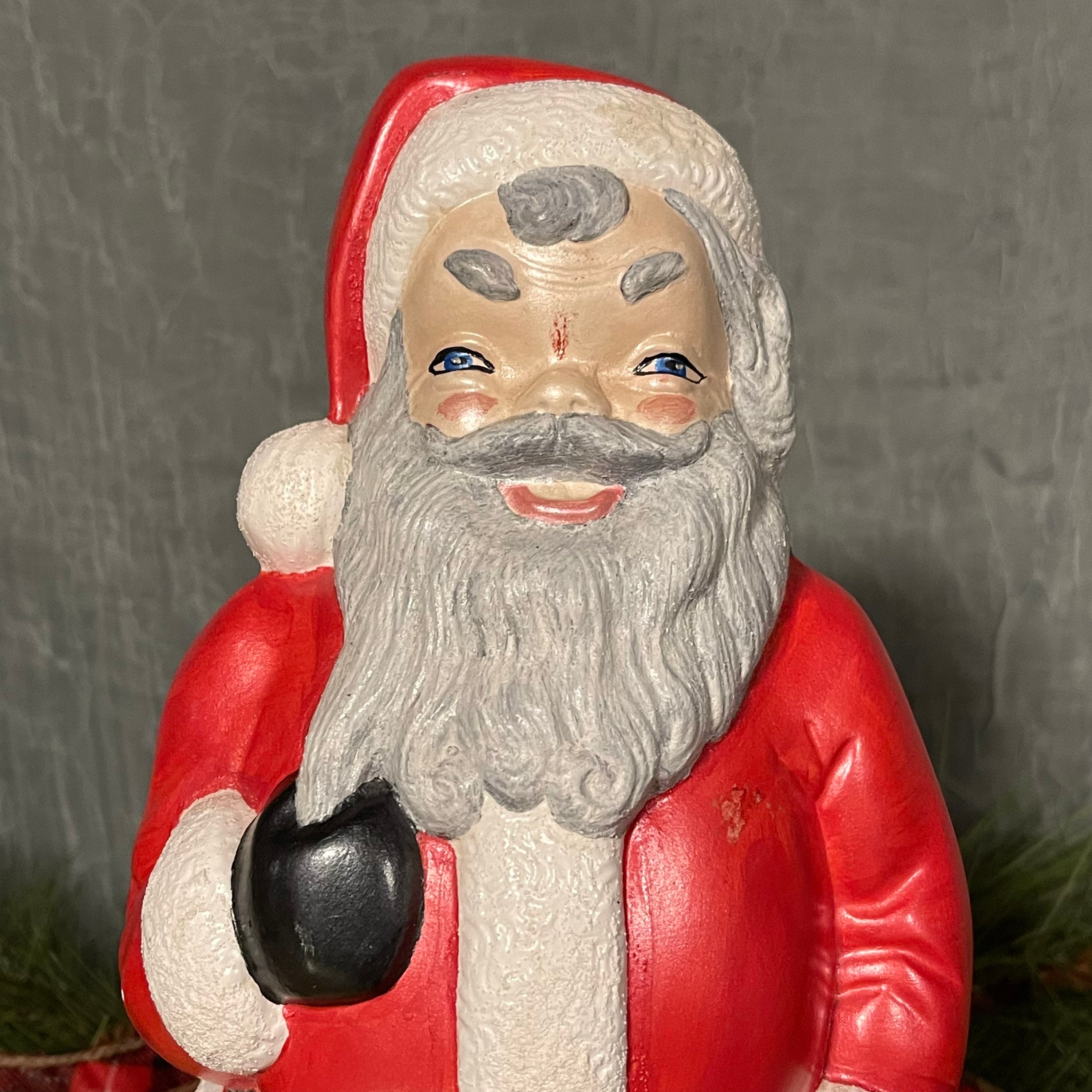 Vintage Ceramic Santa Claus, Hand Painted Santa Claus Figurine - Etsy