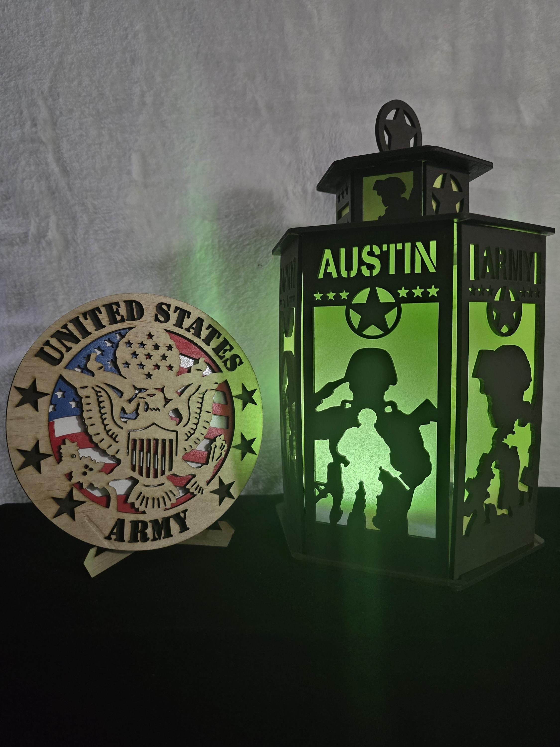 Licensed Personalized Army Forge Lantern - Etsy
