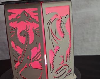 Wooden Dragon Lantern
