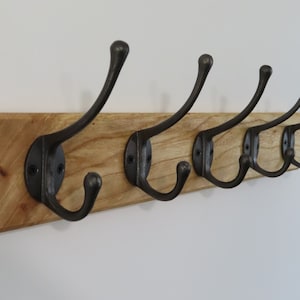 Classic Vintage Antique Style Cast Iron Hook Wall Mounted Coat Rack