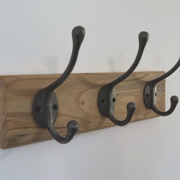 3 Hook Classic Vintage Antique Style Cast Iron Wall Mounted Coat Rack