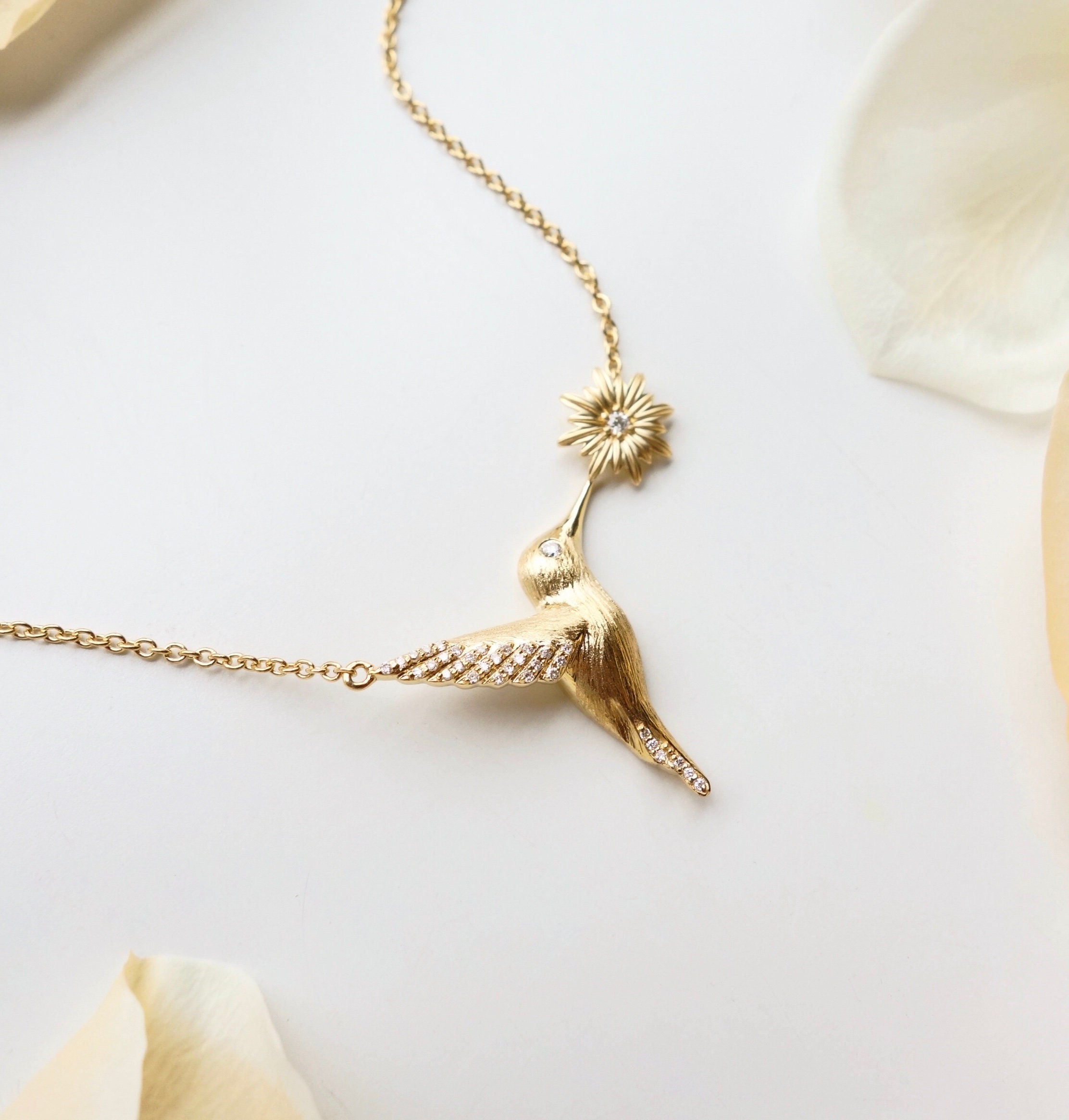 DIFFERENT NECKLACE PREMIUM　53cm ジョージ Diamante-Cluster-104-7-Stone-Y