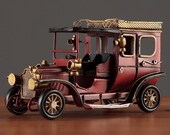 CABAYESTA Retro Nostalgic Car Classic Car Model Decoration Home Bookcase Living Room Tv Cabinet Wine Cabinet Decoration Crafts.